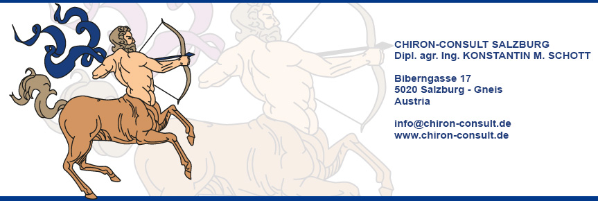Originales Chiron-Motiv der Website mit Zentaur